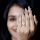 Rosec Jewels-Lab Grown Diamond 5 MM Solitaire Promise Ring With Split Shank