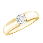 Rosec Jewels-Lab Grown Diamond 5 MM Solitaire Band Ring