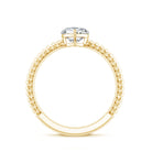 Certified 5 MM Heart Lab Grown Diamond Solitaire Promise Ring Lab - ( EF-VS ) - Rosec Jewels