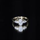 Rosec Jewels-Lab Grown Diamond Past Present Future Engagement Ring For Women