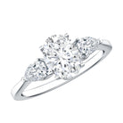 Rosec Jewels-Lab Grown Diamond Past Present Future Engagement Ring For Women
