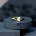 Certified Lab Grown Diamond Designer Promise Ring Lab - ( EF-VS ) - Rosec Jewels