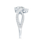 Lab Grown Diamond Teardrop Designer Engagement Ring Lab - ( EF-VS ) - Rosec Jewels
