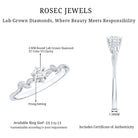 Certified Lab Grown Diamond Minimalist Promise Ring Lab - ( EF-VS ) - Rosec Jewels