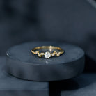 Certified Lab Grown Diamond Minimalist Promise Ring Lab - ( EF-VS ) - Rosec Jewels