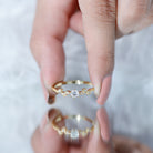 Certified Lab Grown Diamond Minimalist Promise Ring Lab - ( EF-VS ) - Rosec Jewels