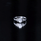 Rosec Jewels-5X7 MM Oval Lab Grown Diamond Celtic Knot Engagement Ring