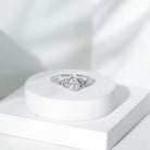 Rosec Jewels-5X7 MM Oval Lab Grown Diamond Celtic Knot Engagement Ring