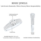 Rosec Jewels-Certified Lab Grown Diamond 1Ct Engagement Ring With Side Stones