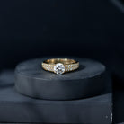 Rosec Jewels-Certified Lab Grown Diamond 1Ct Engagement Ring With Side Stones
