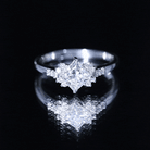 Certified 5 MM Lab Grown Diamond Princess Cut Engagement Ring Lab - ( EF-VS ) - Rosec Jewels