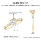 Bezel Set Lab Grown Diamond Heart Shaped Engagement Ring Lab - ( EF-VS ) - Rosec Jewels