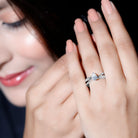 Certified Lab Grown Diamond 5X7 MM Pear Shaped Engagement Ring Lab - ( EF-VS ) - Rosec Jewels