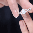 Lab Grown Diamond Teardrop Halo Engagement Ring For Women Lab - ( EF-VS ) - Rosec Jewels