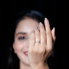 Certified Lab Grown Diamond 5 MM Princess Cut Engagement Ring For Women Lab - ( EF-VS ) - Rosec Jewels