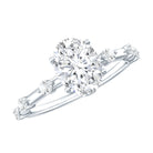 Rosec Jewels-Lab Grown Diamond 6X8 MM Oval Solitaire Engagement Ring