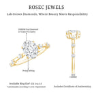 Rosec Jewels-Lab Grown Diamond 6X8 MM Oval Solitaire Engagement Ring