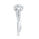 Rosec Jewels-Certified 6MM Lab Grown Diamond Love Knot Engagement Ring
