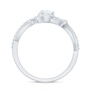 Rosec Jewels-Certified 6MM Lab Grown Diamond Love Knot Engagement Ring