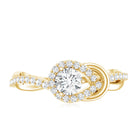 Rosec Jewels-Certified 6MM Lab Grown Diamond Love Knot Engagement Ring