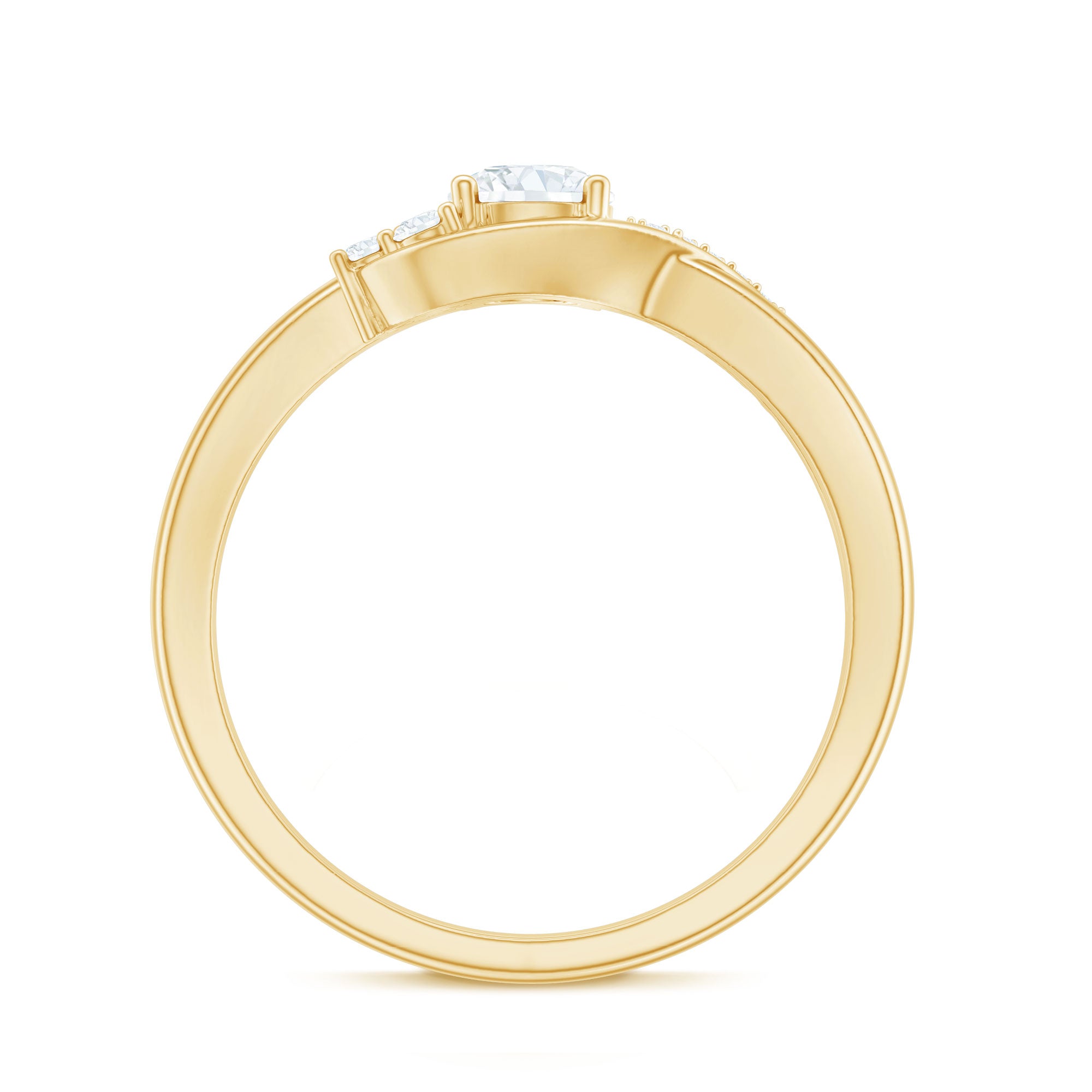 Certified 5 MM Lab Grown Diamond Proposal Ring For Women Lab - ( EF-VS ) - Rosec Jewels