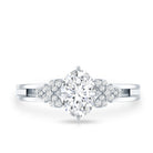 Certified 6X8MM Oval Lab Grown Diamond Designer Engagement Ring Lab - ( EF-VS ) - Rosec Jewels