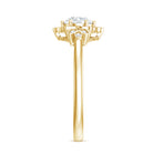 Rosec Jewels-Certified Lab Grown Diamond Art Deco Flower Engagement Ring