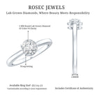0.4 Carat Certified Lab Grown Diamond Solitaire Promise Ring Lab - ( EF-VS ) - Rosec Jewels