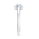 0.4 Carat Certified Lab Grown Diamond Solitaire Promise Ring Lab - ( EF-VS ) - Rosec Jewels