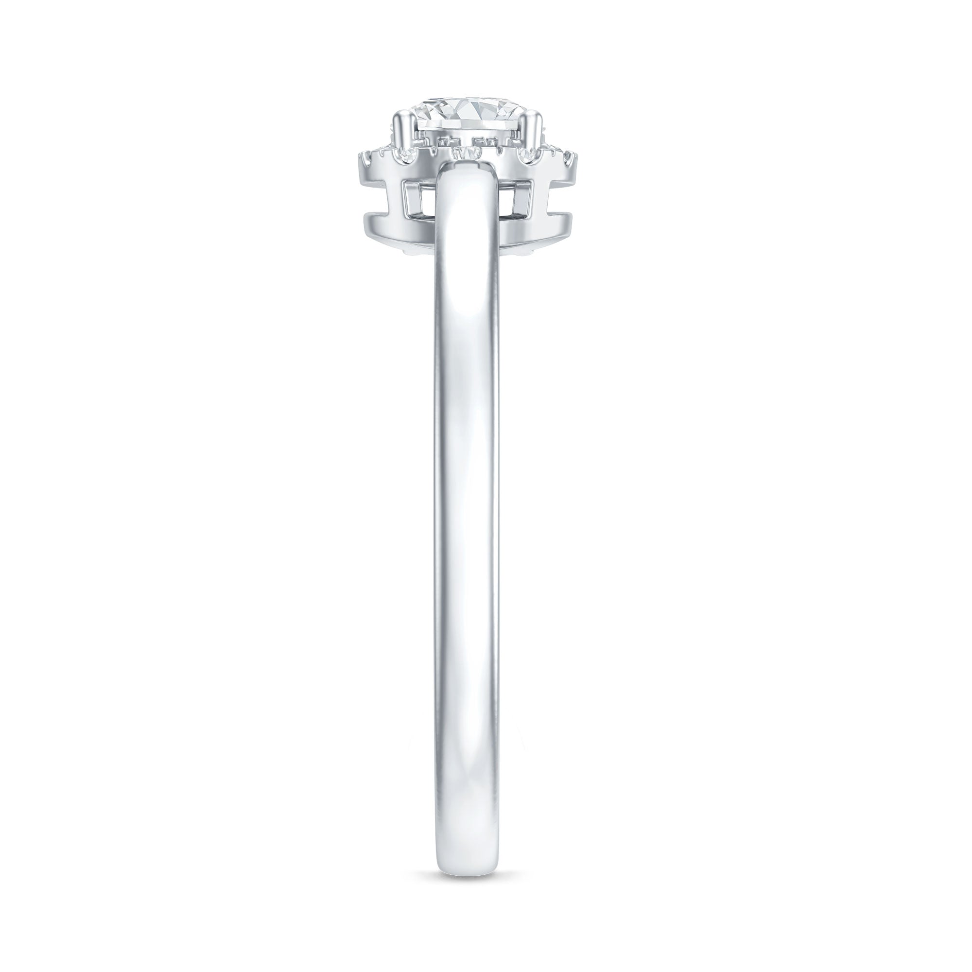 Rosec Jewels-5 MM Certified Lab Grown Diamond Solitaire Promise Ring