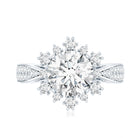 Certified 2 Carat Lab Grown Diamond Non Traditional Engagement Ring Lab - ( EF-VS ) - Rosec Jewels
