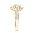 2 Carat Lab Grown Diamond Non Traditional Engagement Ring with IGI Certificate Lab - ( E-VS1 ) - Rosec Jewels