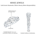 Rosec Jewels-Lab Grown Diamond 8MM Round Engagement Ring With Infinity Twist