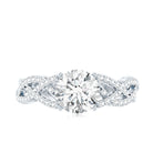Rosec Jewels-Lab Grown Diamond 8MM Round Engagement Ring With Infinity Twist