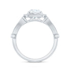 Certified 7 MM Lab Grown Diamond Vintage Style Engagement Ring Lab - ( EF-VS ) - Rosec Jewels