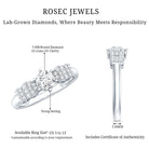 Certified Lab Grown Diamond Bow Engagement Ring Lab - ( EF-VS ) - Rosec Jewels
