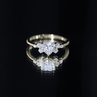Rosec Jewels-Lab Grown Diamond 6 MM Heart Shaped Engagement Ring
