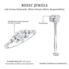 Rosec Jewels-Lab Grown Diamond 6 MM Heart Shaped Engagement Ring