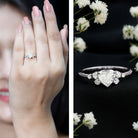 Rosec Jewels-Lab Grown Diamond 6 MM Heart Shaped Engagement Ring
