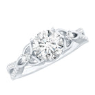 2 Carat Lab Grown Diamond Twisted Vine Engagement Ring Lab - ( EF-VS ) - Rosec Jewels