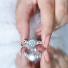 2 Carat Lab Grown Diamond Twisted Vine Engagement Ring Lab - ( EF-VS ) - Rosec Jewels