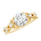 2 Carat Lab Grown Diamond Twisted Vine Engagement Ring Lab - ( EF-VS ) - Rosec Jewels