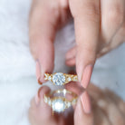 2 Carat Lab Grown Diamond Twisted Vine Engagement Ring Lab - ( EF-VS ) - Rosec Jewels