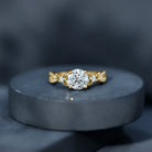 2 Carat Lab Grown Diamond Twisted Vine Engagement Ring Lab - ( EF-VS ) - Rosec Jewels