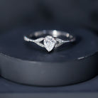Lab Grown Diamond Teardrop Split Shank Engagement Ring Lab - ( EF-VS ) - Rosec Jewels