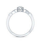 Lab Grown Diamond Teardrop Split Shank Engagement Ring Lab - ( EF-VS ) - Rosec Jewels