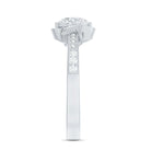 1 Carat Lab Grown Diamond Designer Halo Engagement Ring Lab - ( EF-VS ) - Rosec Jewels