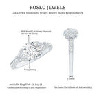 Certified 2Ct Lab Grown Diamond Split Shank Engagement Ring Lab - ( EF-VS ) - Rosec Jewels