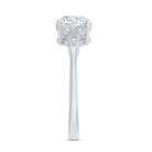 8 MM Round Lab Grown Diamond Vine Engagement Ring Lab - ( EF-VS ) - Rosec Jewels