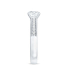 Certified 6 MM Lab Grown Diamond Engagement Ring with Side Stones Lab - ( EF-VS ) - Rosec Jewels